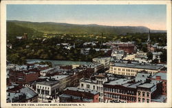 Bird's Eye View, Looking West Postcard