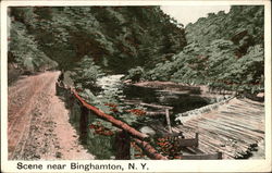 River Scene Postcard