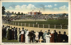 Race Track and Baseball Field, Ideal Park Postcard