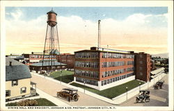 Johnson & Co. Factory - Dining Hall and Endicott Postcard