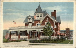 Johnson City Library Postcard