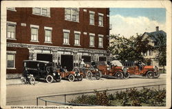 Central Fire Station Postcard