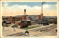 Lackawanna Station and Factory District Postcard