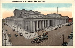 Pennsylvania R. R. Station New York, NY Postcard Postcard