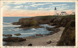 Cape Foulweather - The Lighthouse by the Sea Newport, OR Postcard Postcard