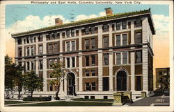 Columbia University - Philosophy and East Halls Postcard