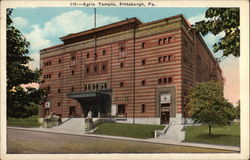 Syria Temple Pittsburgh, PA Postcard Postcard