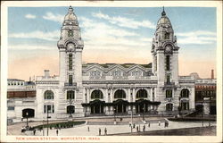 New Union Station Worcester, MA Postcard Postcard