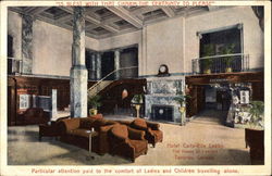 Hotel Carls-Rite Lobby Postcard