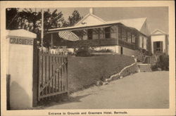 Entrance go grounds and Grasmere Hotel Postcard