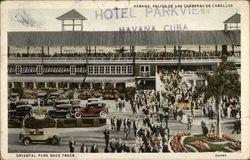 Oriental Park Race Track Havana, Cuba Postcard Postcard