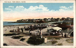 The Walk York Beach, ME Postcard Postcard