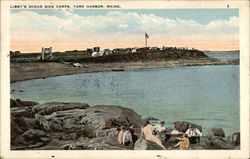 Libby's Ocean Side Camps Postcard