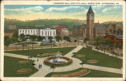 Carnegie Hall and City Hall, North Side Postcard