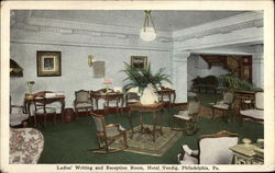 Hotel Vendig - Ladies' Writing and Reception Room Postcard