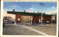 East Boston Entrance, Sumner Tunnel Massachusetts Postcard Postcard