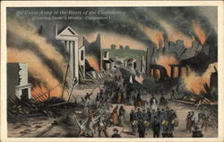 The Union Army in the Heart of the Confederacy Postcard