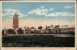 Perkins Institution and Massachusetts School for the Blind Postcard