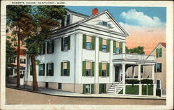 Roberts House Nantucket, MA Postcard Postcard