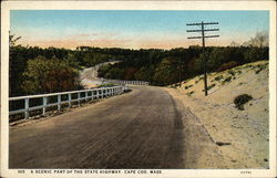 A Scenic part of the State Highway Postcard