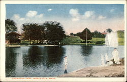 Crompton Park Worcester, MA Postcard Postcard