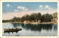 South End of Lake Quinsigamond from Lake Shore Drive Worcester, MA Postcard Postcard