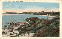 Juniper Point Woods Hole, MA Postcard Postcard