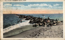 The Jetties Salisbury Beach, MA Postcard Postcard