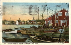 Fishing Boats Provincetown, MA Postcard Postcard