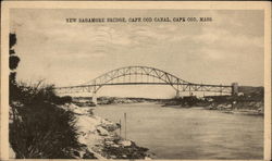 New Sagamore Bridge, Cape Cod Canal Postcard