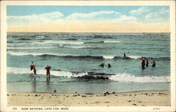 Surf Bathing Postcard