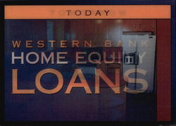 Western Bank Home Equity Loans Postcard