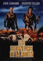 David Carradine & Sylvester Stallone in Les Seigneurs de la Route Postcard