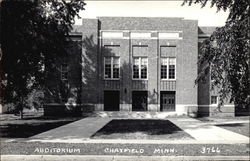 Auditorium Chatfield, MN Postcard Postcard