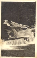 McDonald Falls Above Lake McDonald Glacier National Park, MT Postcard Postcard