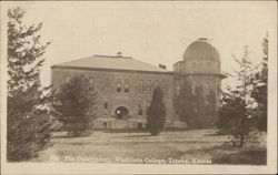 Washburn College - The Observatory Postcard