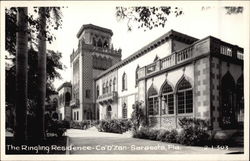 The Ringling Residence - Ca'D'Zan Sarasota, FL Postcard Postcard