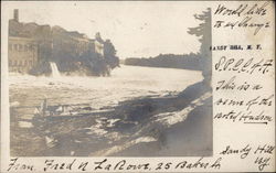 Falls on the Hudson River, Sandy Hill Postcard