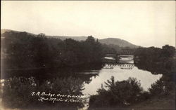 Railroad Bridge Over Housatonic New Milford, CT Postcard Postcard