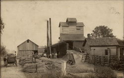 Farm Scene Cowan, TN Farming Postcard Postcard