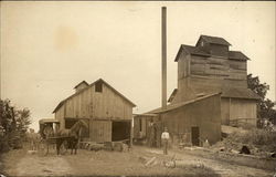 Farm Scene Cowan, TN Farming Postcard Postcard