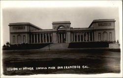 Legion of Honor, Lincoln Park Postcard