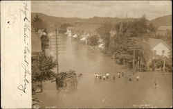 Flooded Town Postcard