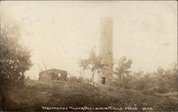 Messaemet Tower Shelburne Falls, MA Postcard Postcard