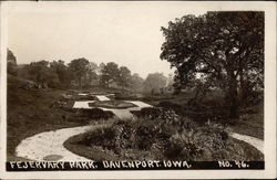 Fejervary Park Davenport, IA Postcard Postcard