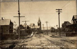 Stanton Avenue Mohawk, MI Postcard Postcard