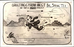 Greetings from West! Postcard