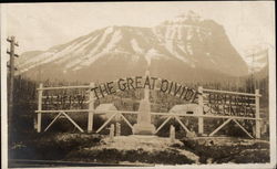 The Great Divide Between Alberta & British Columbia Postcard