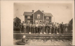 Railroad Team Postcard