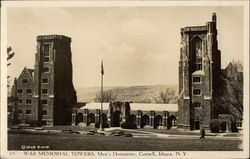 Cornell University - War Memorial Towers and Men's Dormitory Postcard